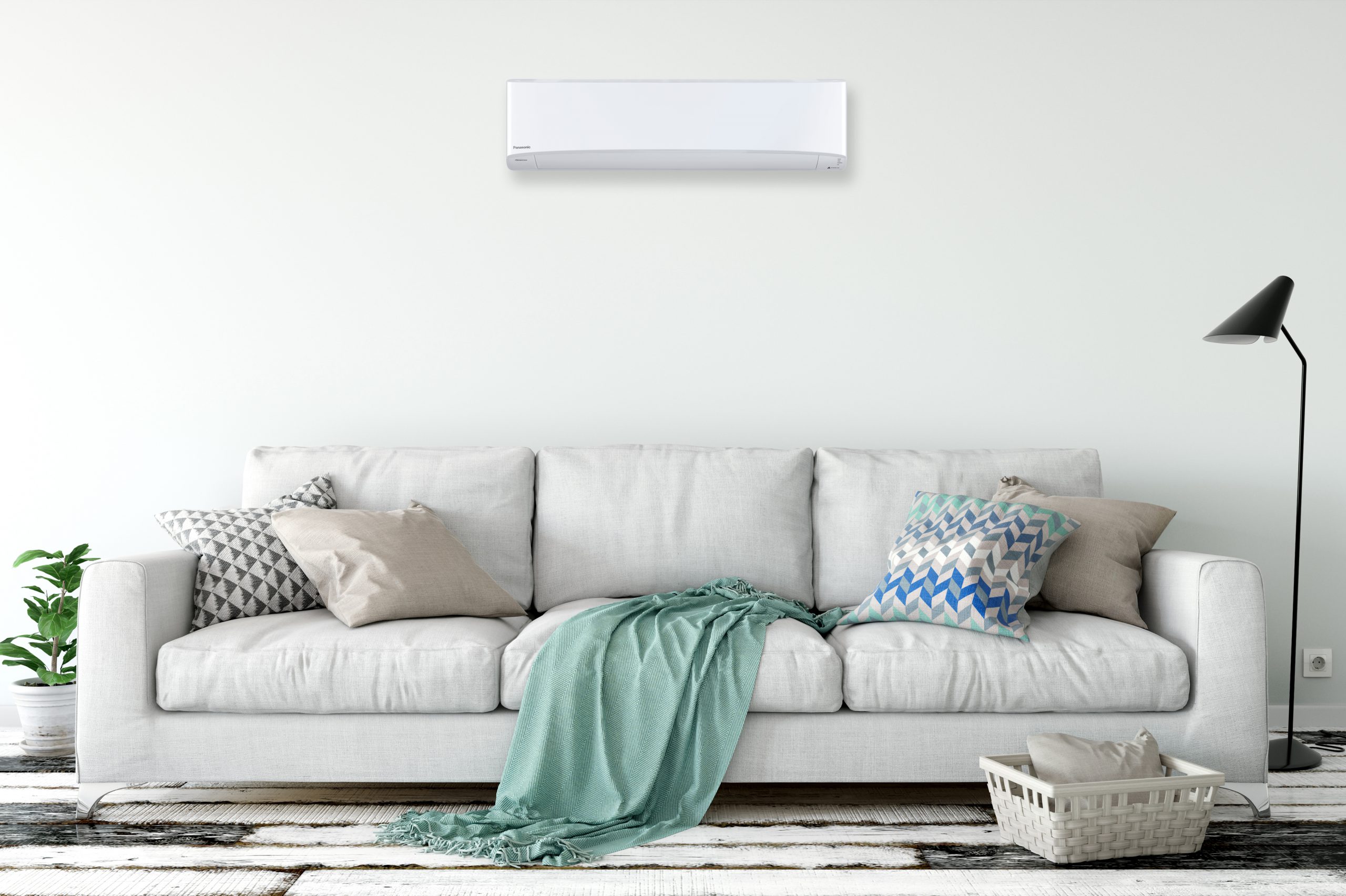 Developer Sofa Lifestyle Couch in a domestic setting with heatpump